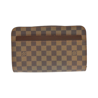 Louis Vuitton Pochette Saint Louis Damier, Brown, Canvas, Clutch
