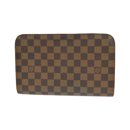 Louis Vuitton Pochette Saint Louis Damier, Brown, Canvas, Clutch