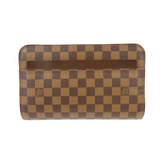 Louis Vuitton Pochette Saint Louis Damier, Brown, Canvas, Clutch
