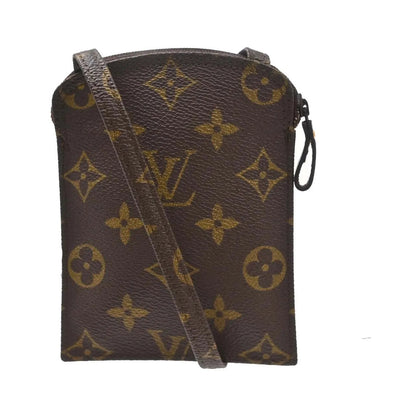 Louis Vuitton Pochette Secret Monogram canvas, Brown, Canvas, Clutch