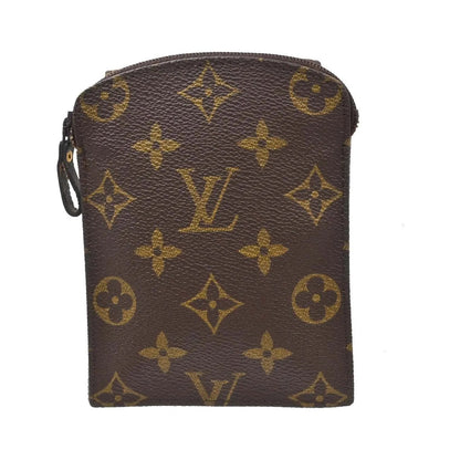 Louis Vuitton Pochette Secret Monogram canvas, Brown, Canvas, Clutch
