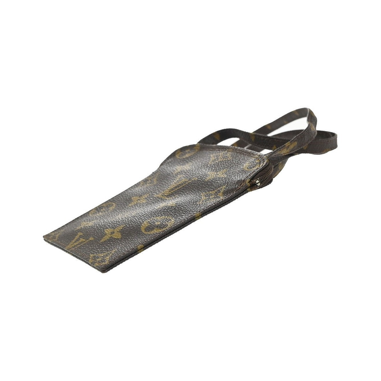 Louis Vuitton Pochette Secret Monogram canvas, Brown, Canvas, Clutch