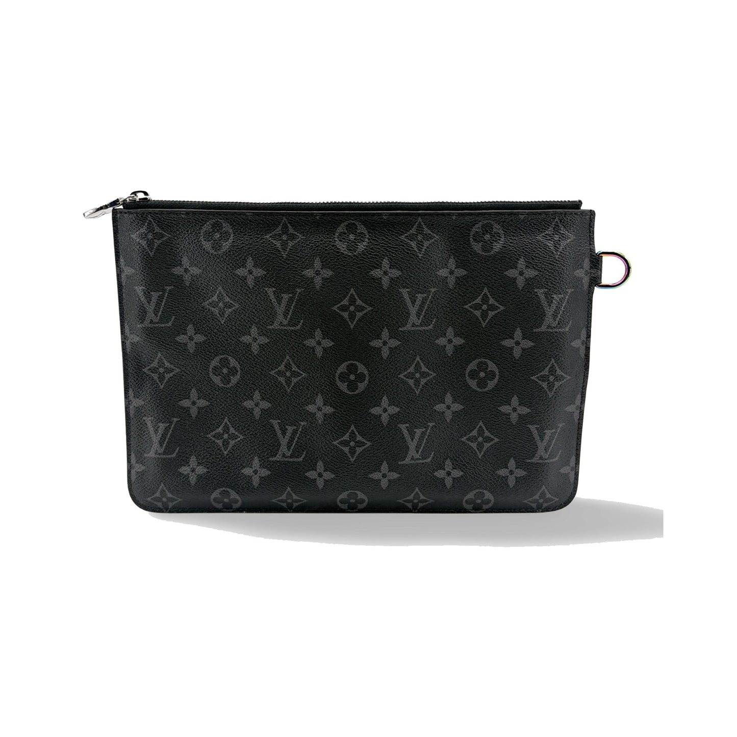 Louis Vuitton Pochette Voyage Monogram Eclipse Canvas, Black, Canvas, Clutch