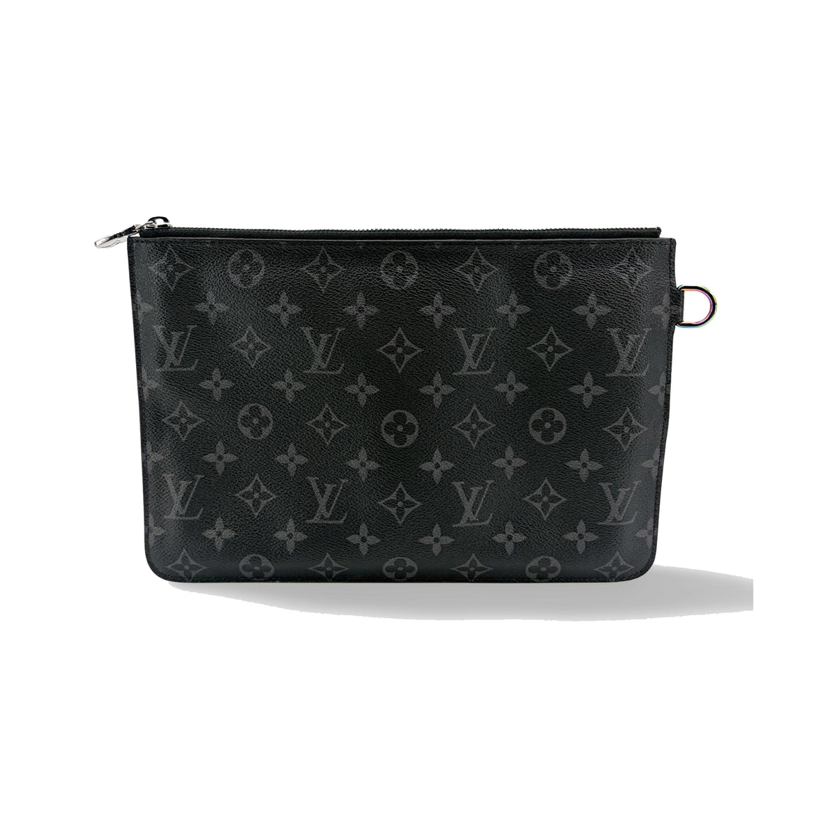 Louis Vuitton Pochette Voyage Monogram Eclipse Canvas, Black, Canvas, Clutch