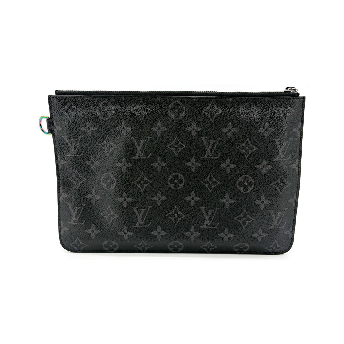 Louis Vuitton Pochette Voyage Monogram Eclipse Canvas, Black, Canvas, Clutch