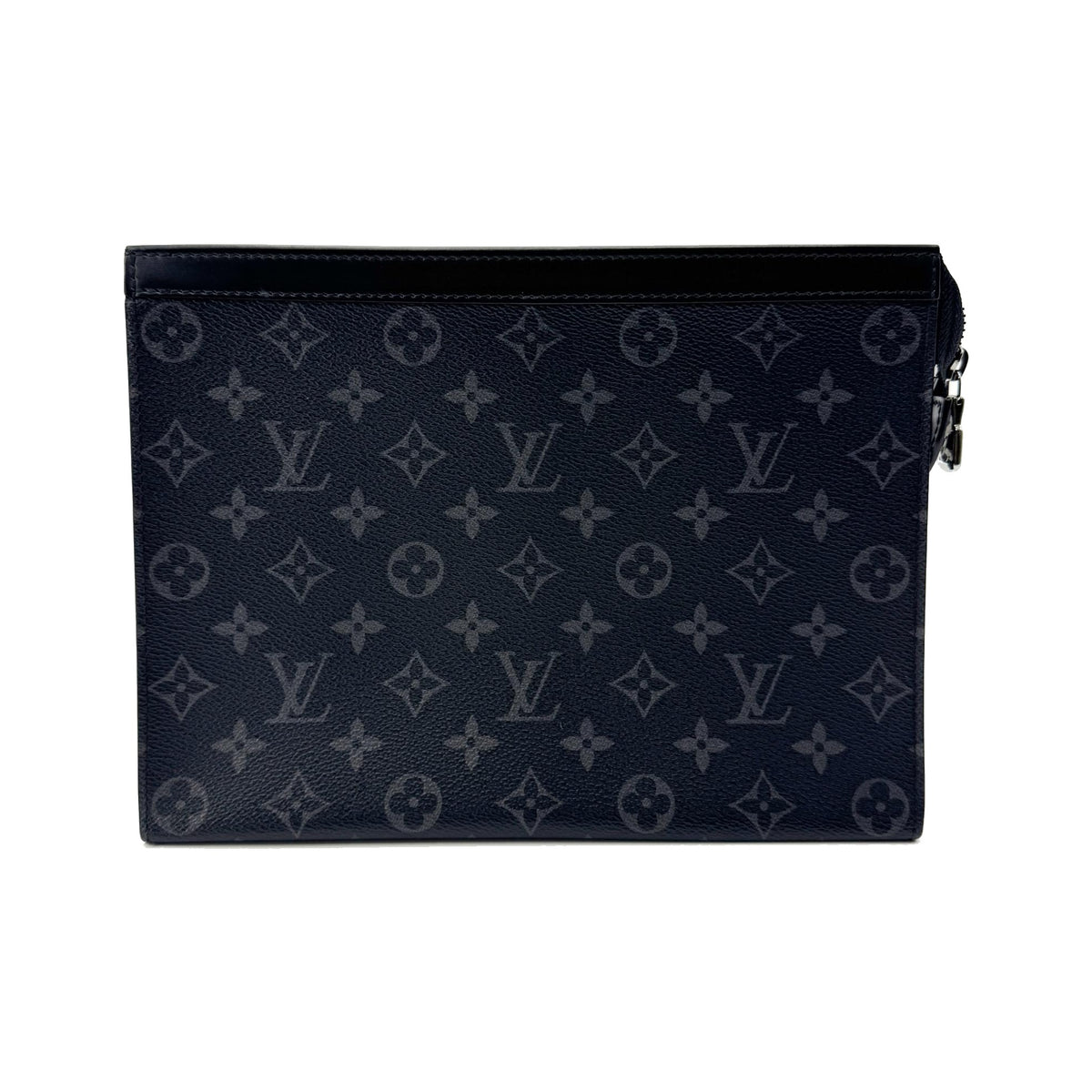 Louis Vuitton Pochette Voyage Monogram Eclipse Canvas, Black, Canvas, Clutch