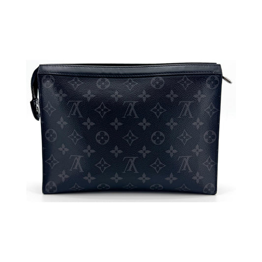 Louis Vuitton Pochette Voyage Reverse Monogram Eclipse Canvas, Black, Canvas, Clutch