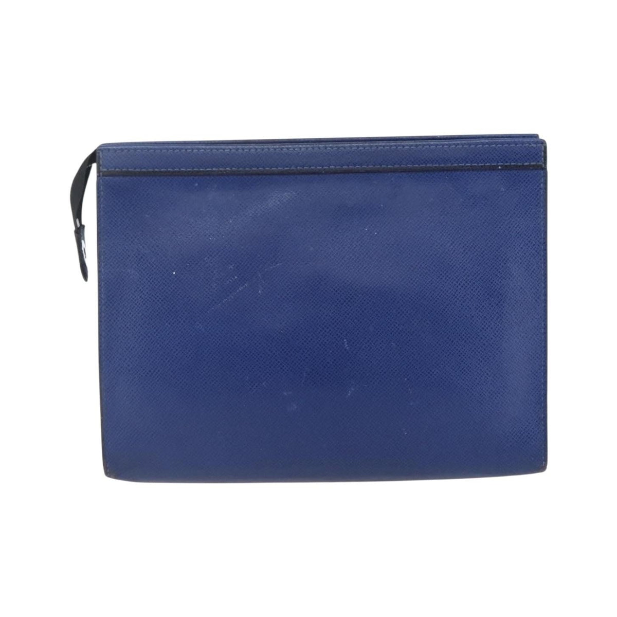 Louis Vuitton Pochette Voyage Taiga Leather, Blue, Leather, Clutch