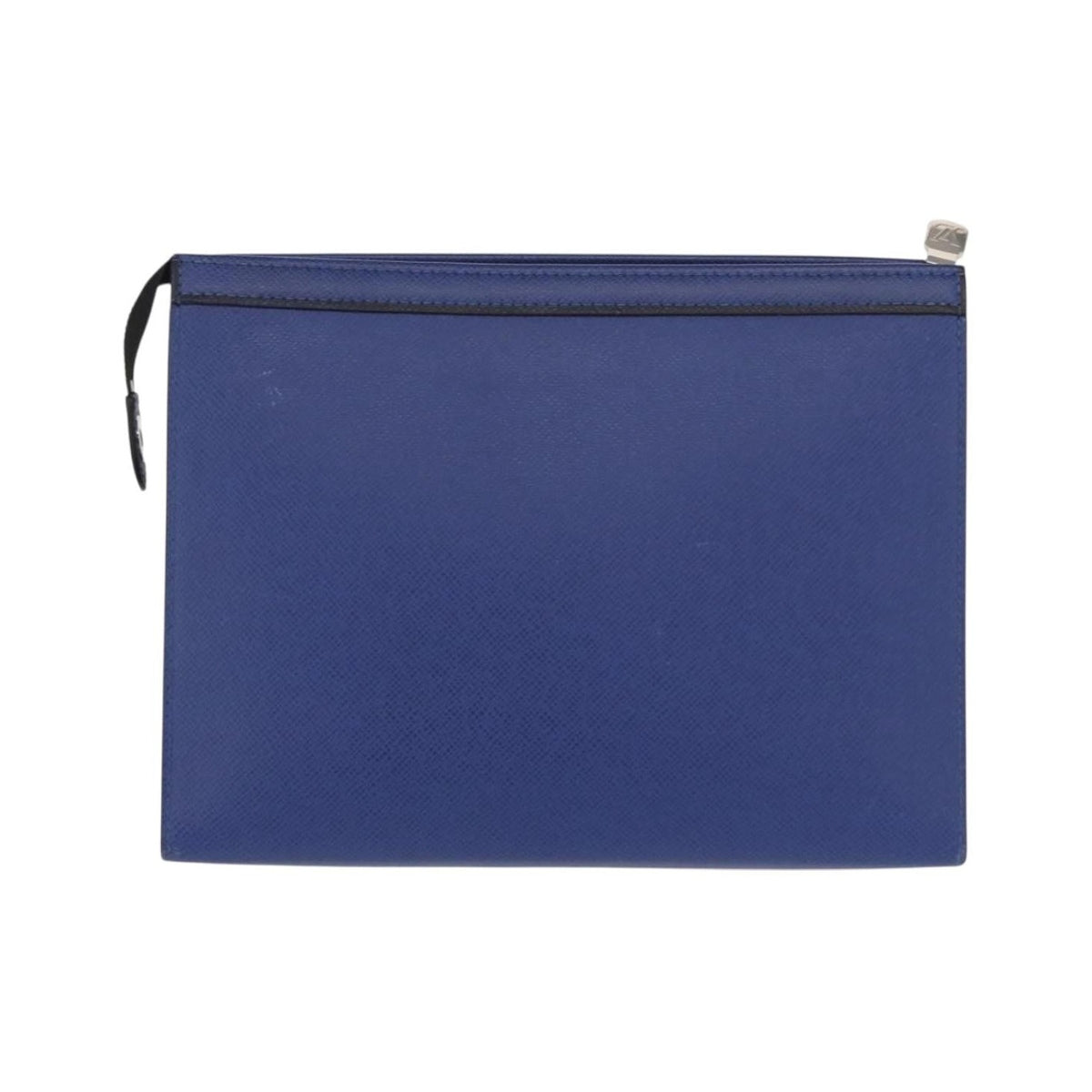 Louis Vuitton Pochette Voyage Taiga Leather, Blue, Leather, Clutch