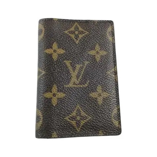 Louis Vuitton pocket organizer Canvas, Brown, Canvas, Card Holder