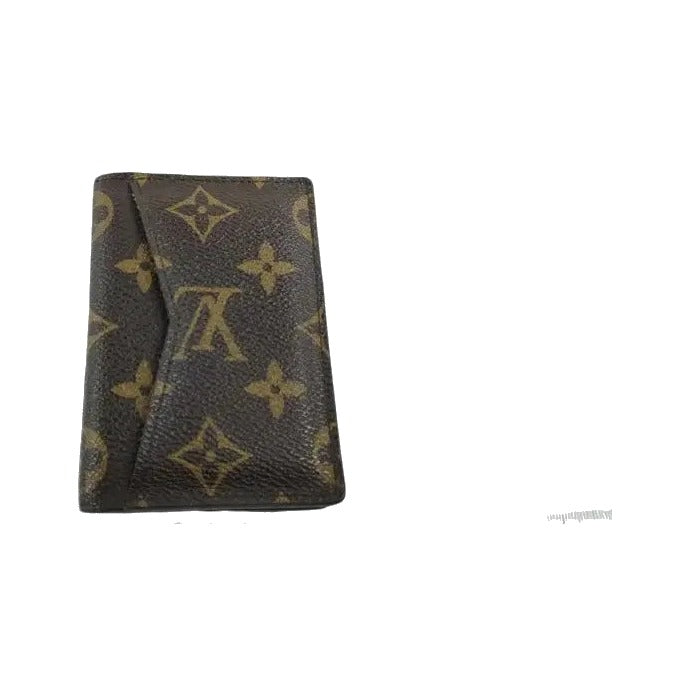 Louis Vuitton pocket organizer Canvas, Brown, Canvas, Card Holder
