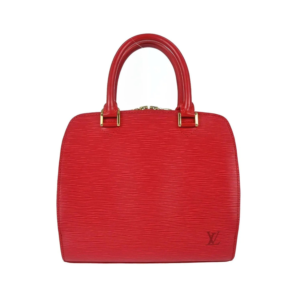 Louis Vuitton Pont Neuf Epi, Red, Leather, Handbag