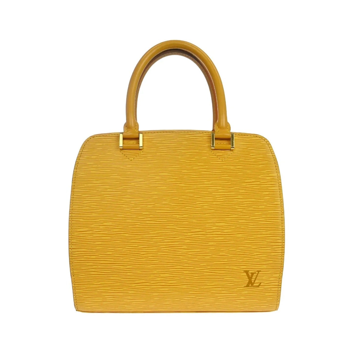 Louis Vuitton Pont Neuf Epi, Yellow, Leather, Handbag