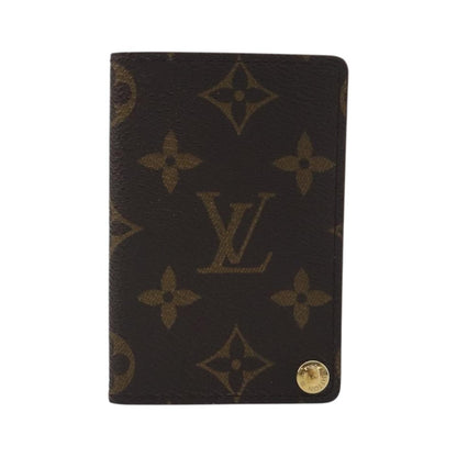 Louis Vuitton Porte Cartes Pression Card Case Monogram Canvas, Brown, Canvas, Card Holder
