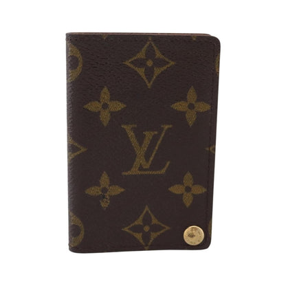 Louis Vuitton Porte Cartes Pression Card Case Monogram Canvas, Brown, Canvas, Card Holder