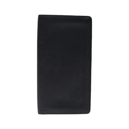 Louis Vuitton Porte Cartes Taiga Leather, Gray, Leather, Wallet