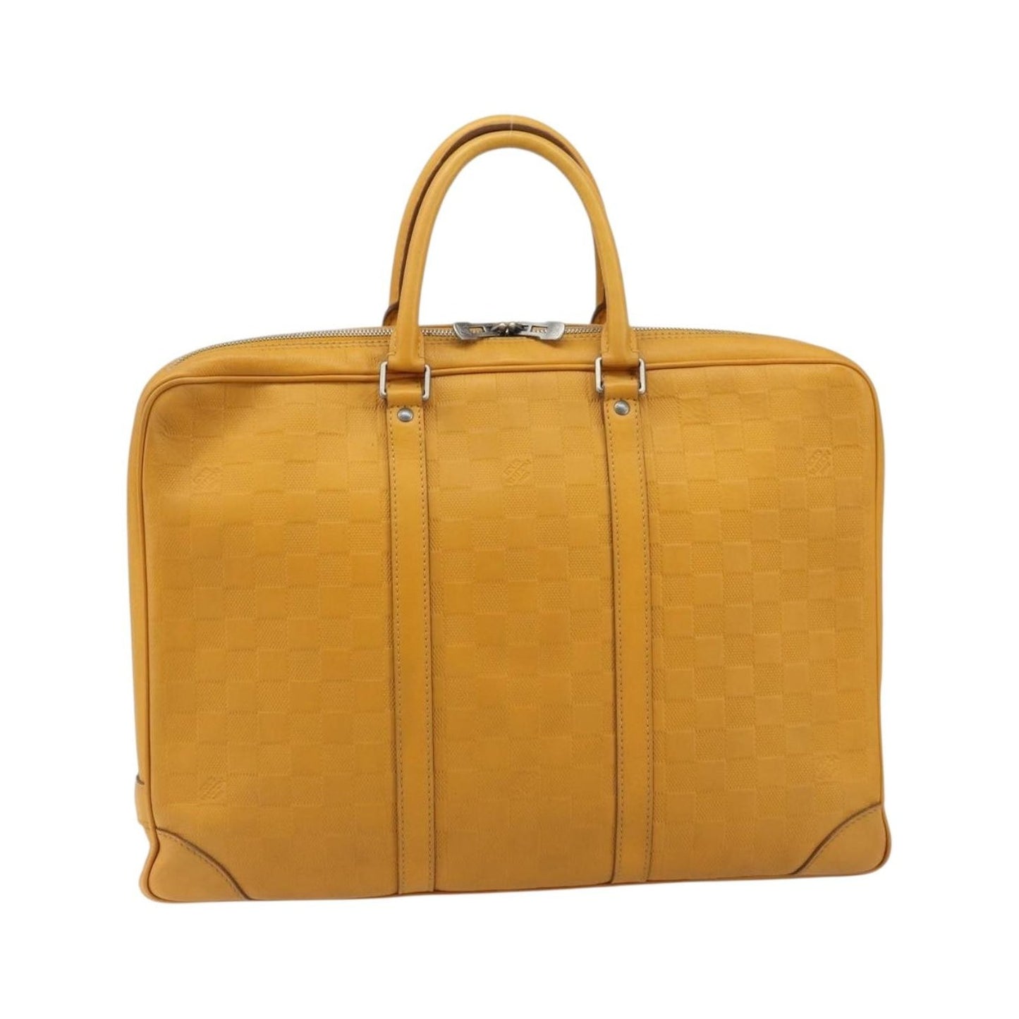 Louis Vuitton Porte-Documents Voyage Damier Infini Leather, Yellow, Leather, Briefcase