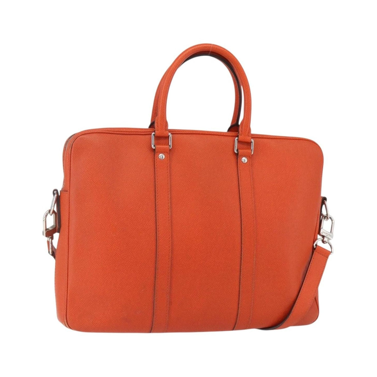 Louis Vuitton Porte-Documents Voyage Taiga Leather, Orange, Leather, Briefcase