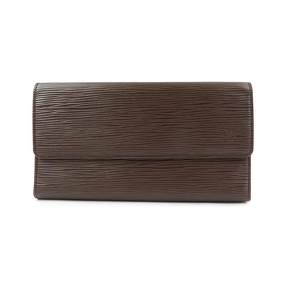 Louis Vuitton Porte Tresor International Epi Leather, Brown, Leather, Wallet