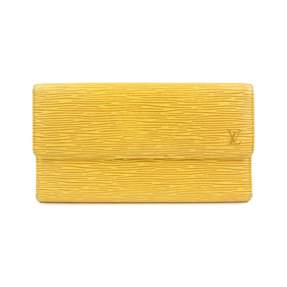 Louis Vuitton Porte Tresor International Epi Leather, Yellow, Leather, Wallet