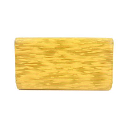 Louis Vuitton Porte Tresor International Epi Leather, Yellow, Leather, Wallet