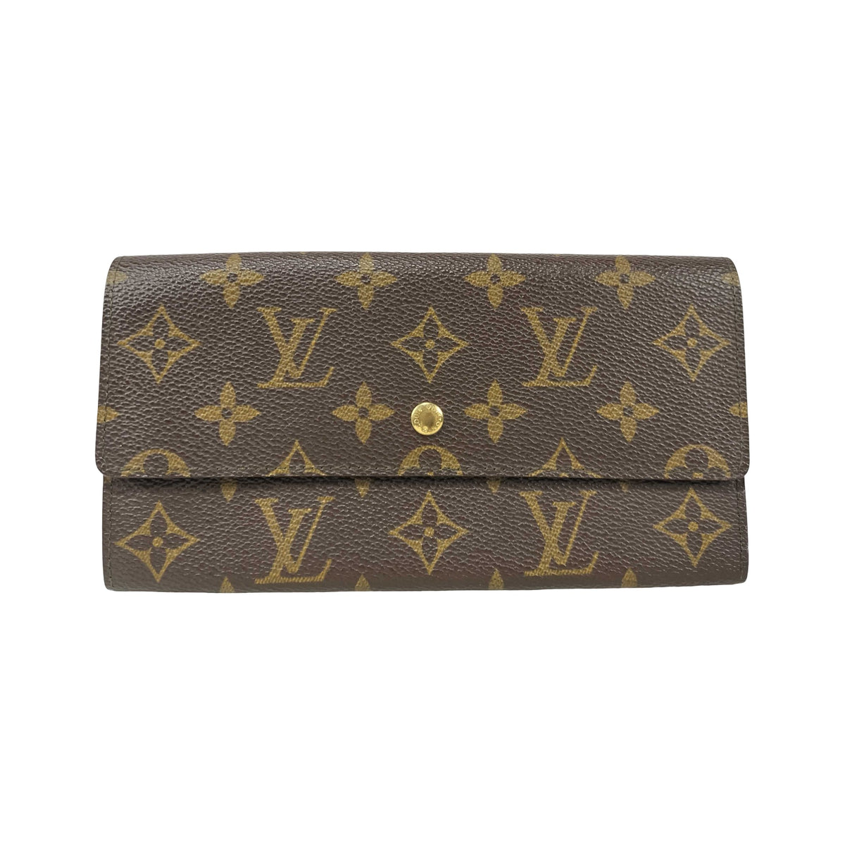 Louis Vuitton Porte Tresor International Monogram Canvas, Brown, Canvas, Wallet