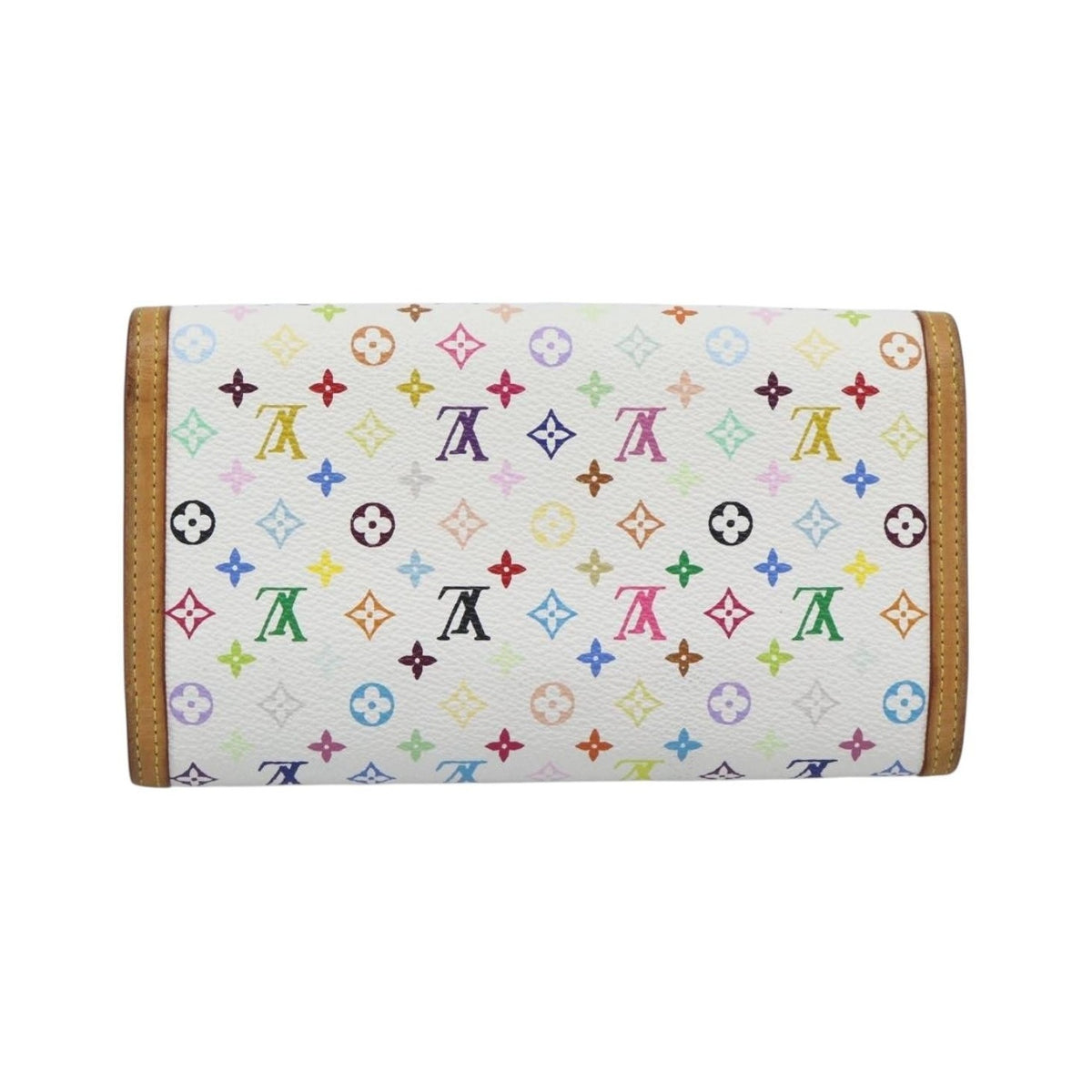 Louis Vuitton Porte Tresor International Monogram Multicolor, White, Canvas, Wallet