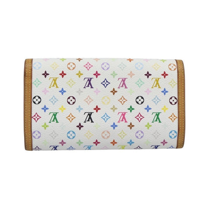 Louis Vuitton Porte Tresor International Monogram Multicolor, White, Canvas, Wallet
