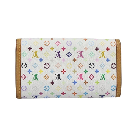 Louis Vuitton Porte Tresor International Monogram Multicolor, White, Canvas, Wallet