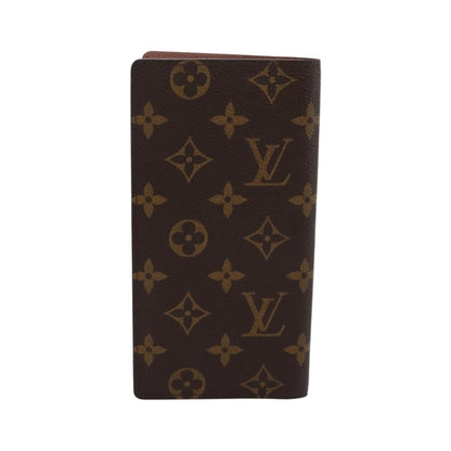 Louis Vuitton Porte Valeurs Checkbook Monogram Canvas, Brown, Canvas, Wallet