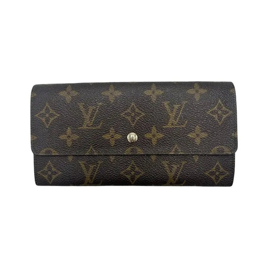 Louis Vuitton Portefeuille Sarah Monogram Canvas, Brown, Canvas, Wallet
