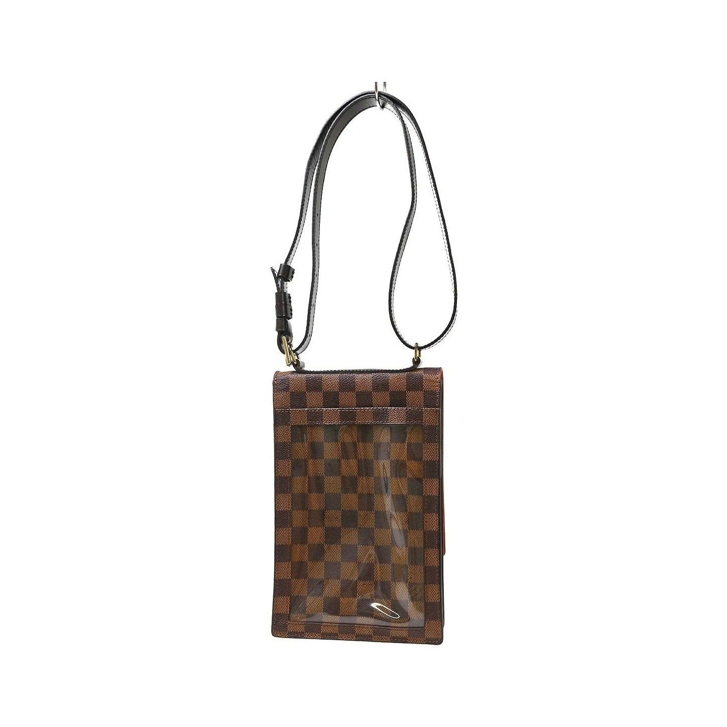 Louis Vuitton Portobello Messenger Damier, Brown, Canvas, Shoulder Bag
