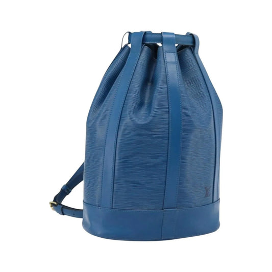Louis Vuitton Randonnee Epi Leather, Blue, Leather, Shoulder Bag