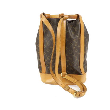 Louis Vuitton Randonnee Monogram Canvas, Brown, Canvas, Backpack