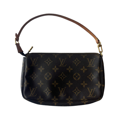 Louis Vuitton Randonnee Pochette Monogram Coated Canvas, Brown, Canvas, Handbag