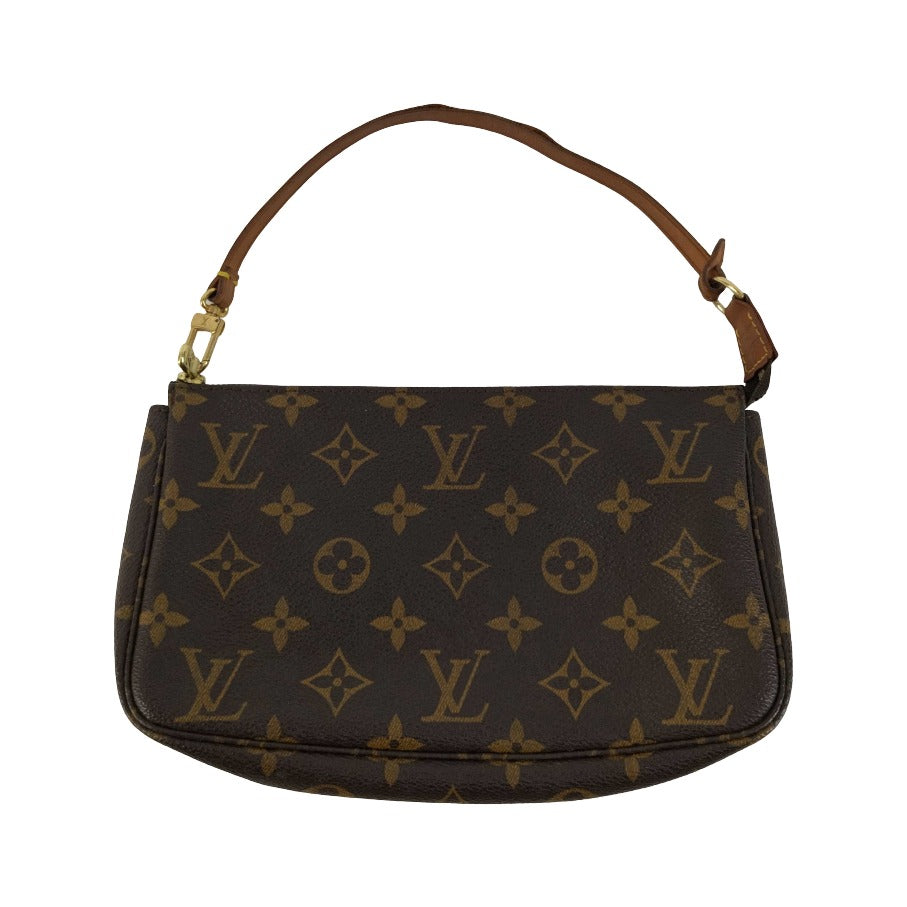 Louis Vuitton Randonnee Pochette Monogram Coated Canvas, Brown, Canvas, Handbag