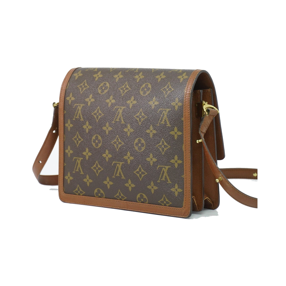 Louis Vuitton Raspail Monogram Canvas, Brown, Canvas, Handbag