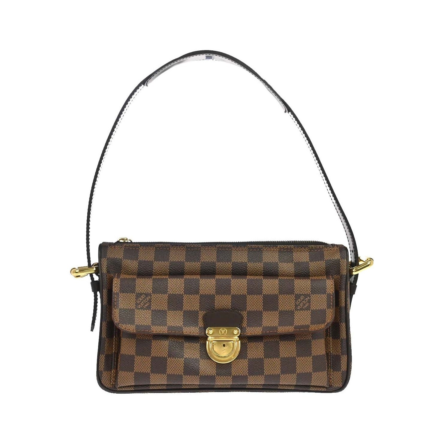 Louis Vuitton Ravello Damier Ebene, Brown, Canvas, Shoulder Bag