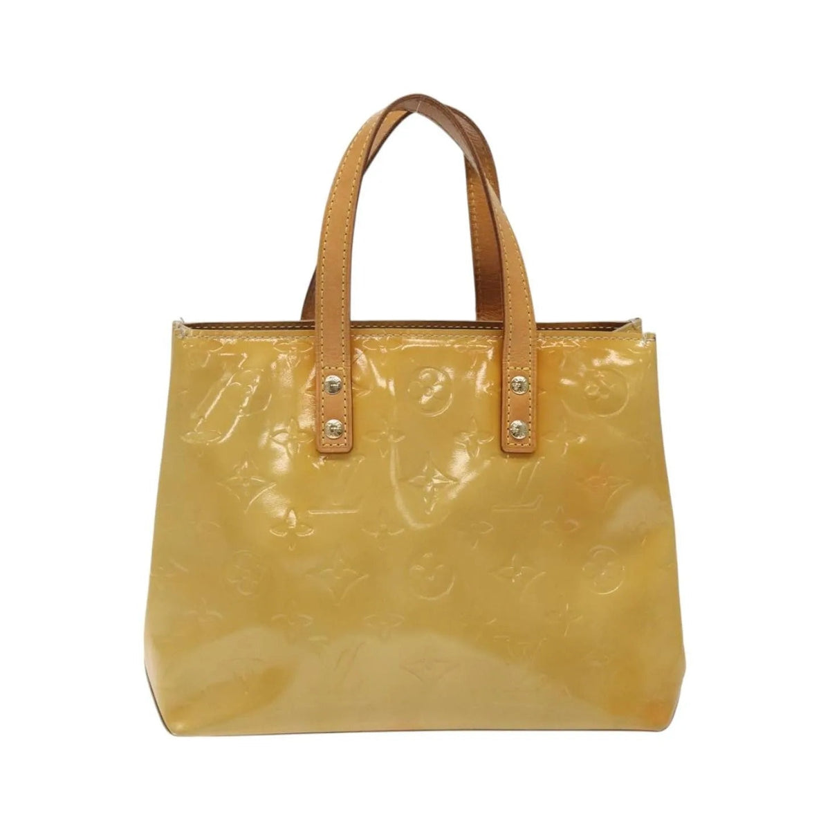 Louis Vuitton Reade Monogram Vernis, Beige, Patent Leather, Handbag