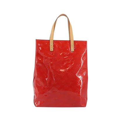 Louis Vuitton Reade Monogram Vernis, Red, Patent Leather, Handbag