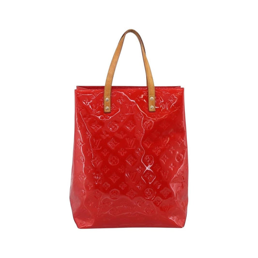 Louis Vuitton Reade Monogram Vernis, Red, Patent Leather, Handbag