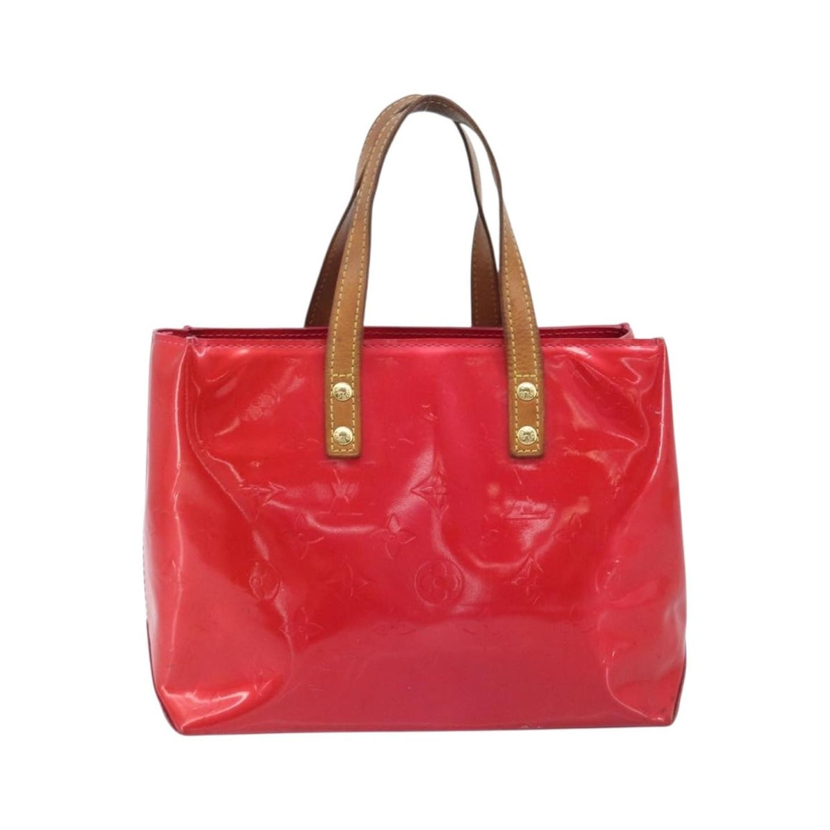 Louis Vuitton Reade Monogram Vernis, Pink, Patent Leather, Handbag