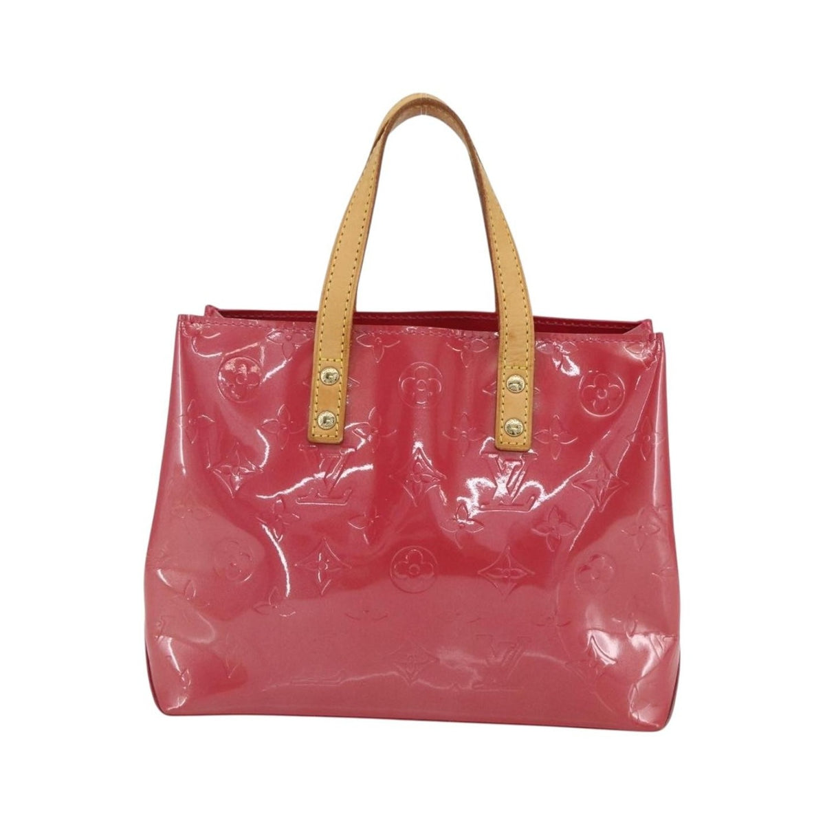 Louis Vuitton Reade Monogram Vernis, Pink, Patent Leather, Handbag