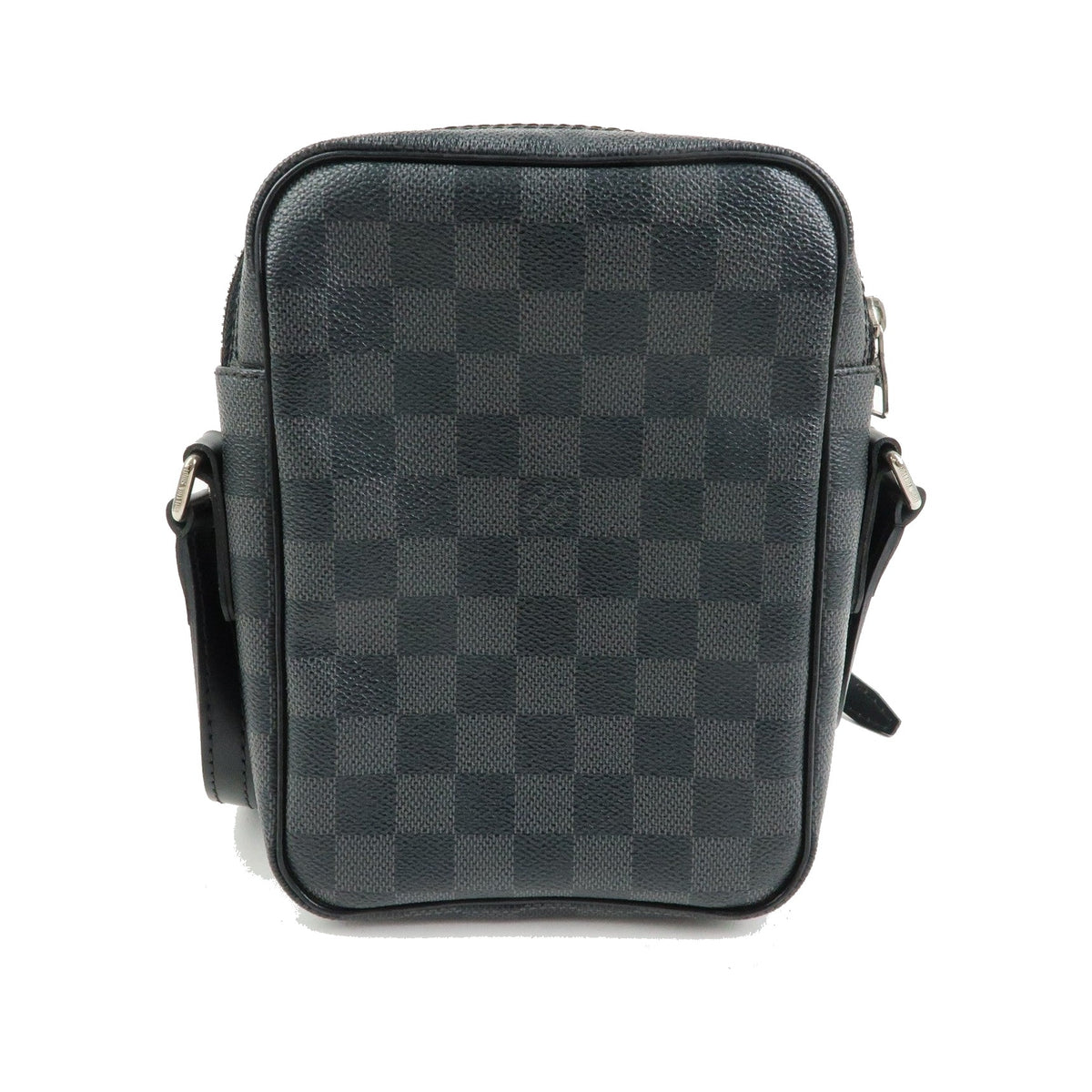 Louis Vuitton Rem Damier Graphite, Black, Canvas, Handbag