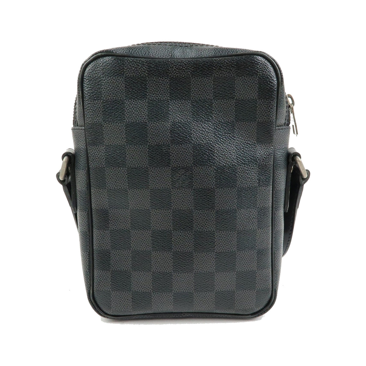 Louis Vuitton Rem Damier Graphite, Black, Canvas, Handbag