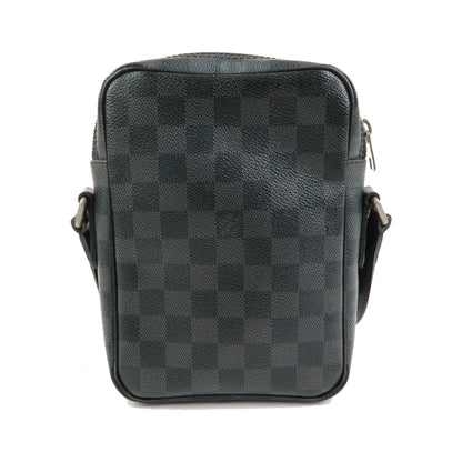 Louis Vuitton Rem Damier Graphite, Black, Canvas, Handbag