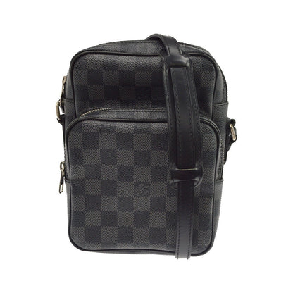 Louis Vuitton Rem Damier Graphite, Black, Canvas, Handbag