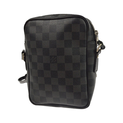 Louis Vuitton Rem Damier Graphite, Black, Canvas, Handbag