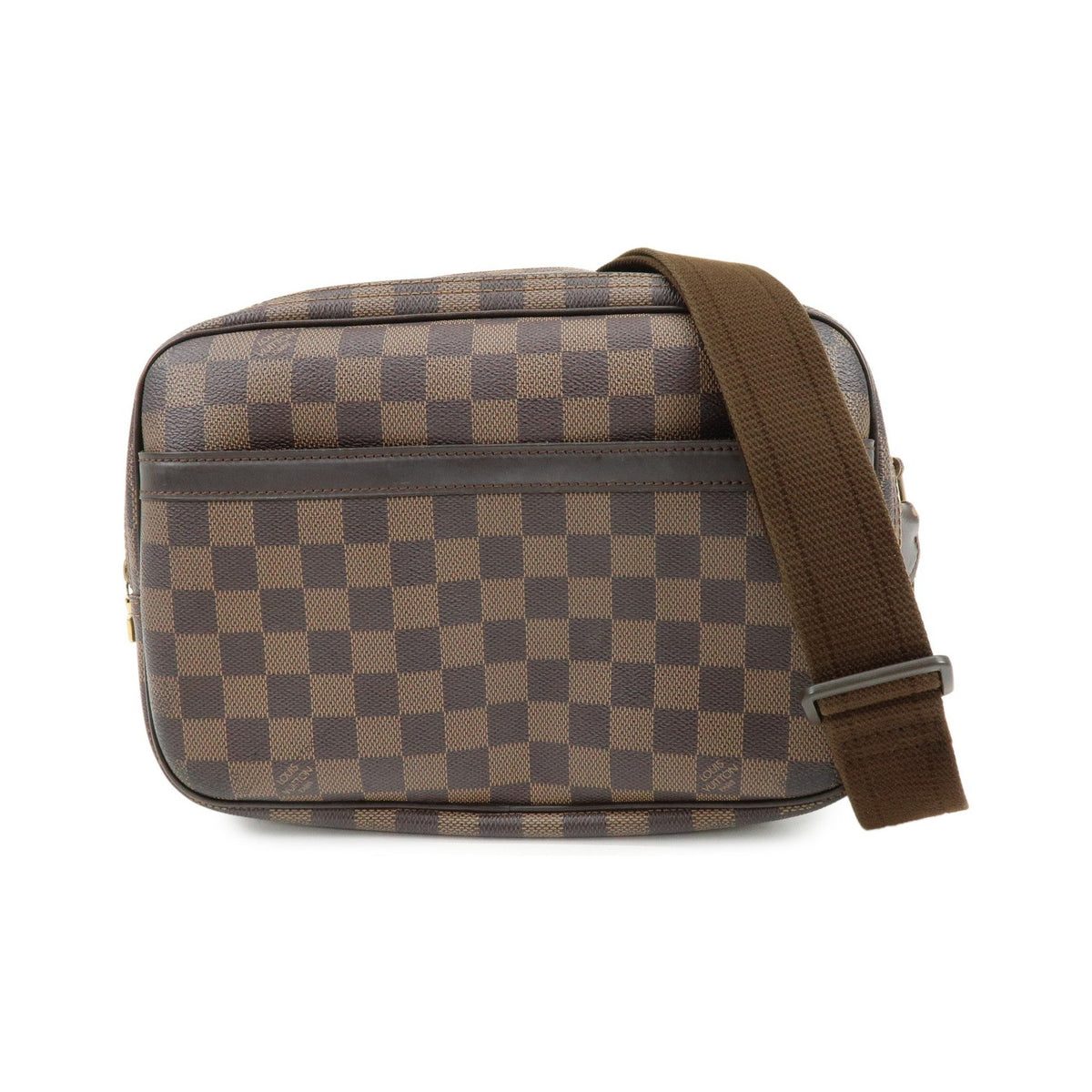 Louis Vuitton Reporter Damier, Brown, Canvas, Shoulder Bag
