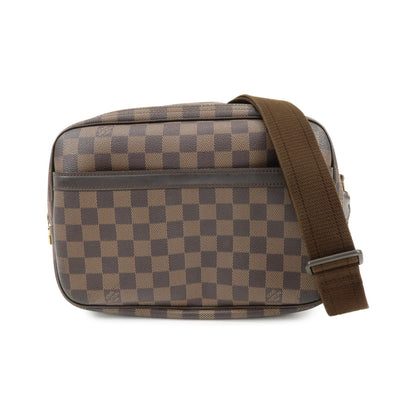Louis Vuitton Reporter Damier, Brown, Canvas, Shoulder Bag